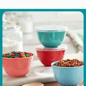 The Pioneer Women 8pc‎ Timeless Beauty Prep Bowl Set with Lids